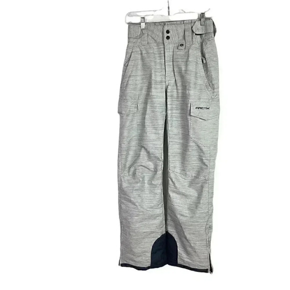Arctix Womens S Sports Insulated Cargo Snow Pants Pearl Gray Melange Space Dye - Picture 1 of 9